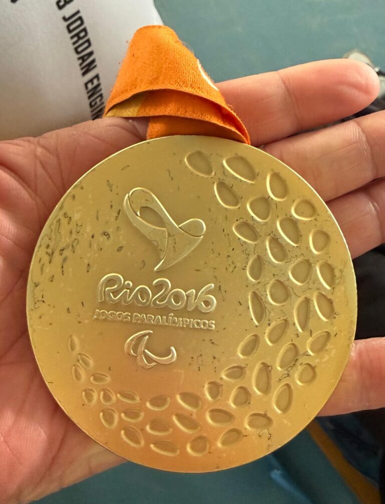 Die Goldmedaille von Hans Peter Durst aus Rio (2016)